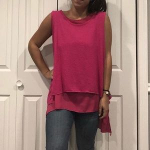 Zoe Fuschia Sweater Tank